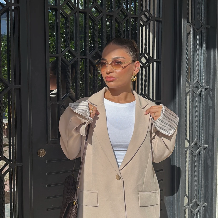 Saten Astarlı Blazer