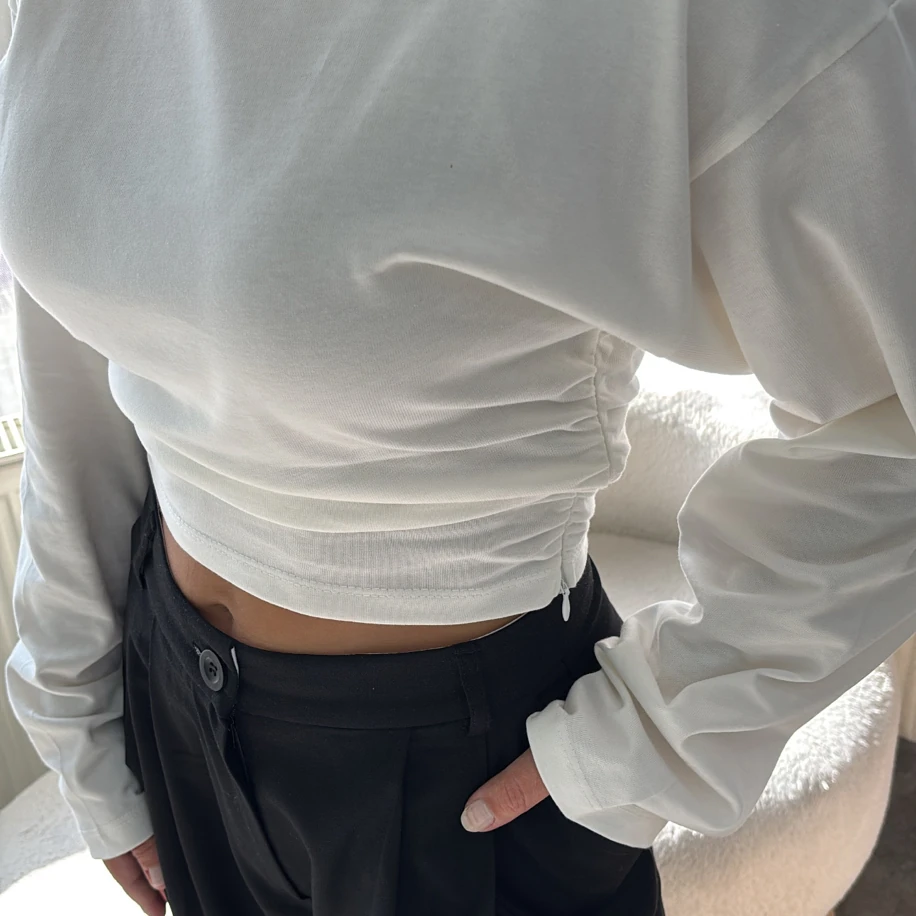 Yandan Fermuar Detay Bluz