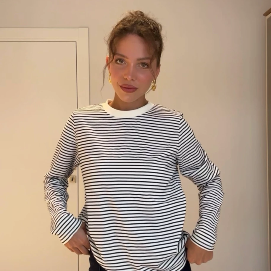 Orj Marka Pamuklu Çizgili T-shirt