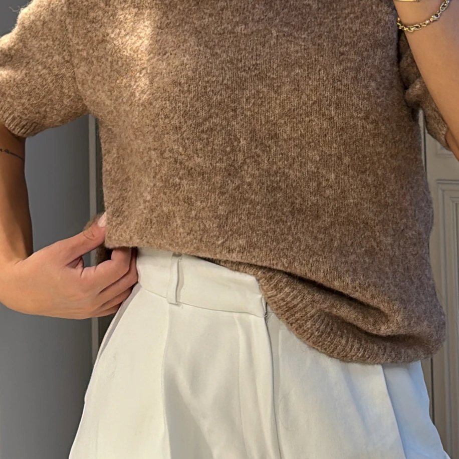 Orj Marka Kısa Kollu Deve Tüyü Kazak