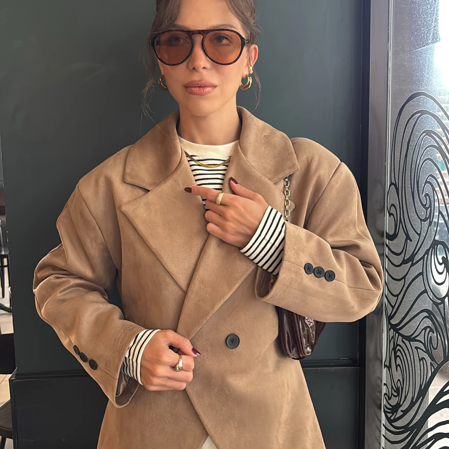 Kruvaze Süet Blazer