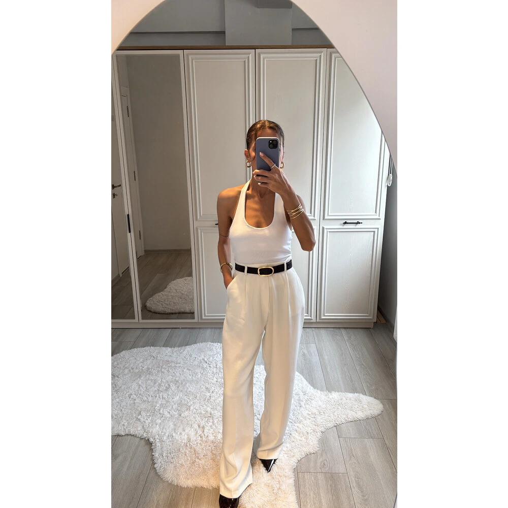 Premium Beyaz Palazzo