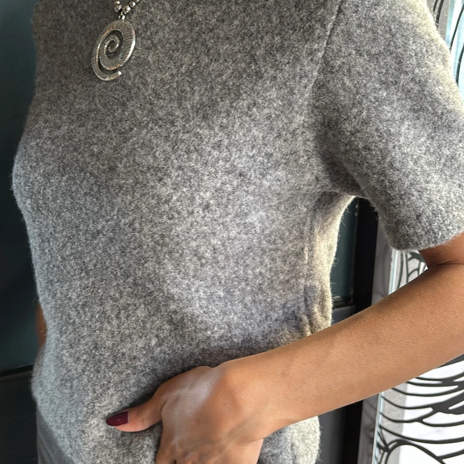 Orj Marka Kısa Kollu Açık Gri Kazak