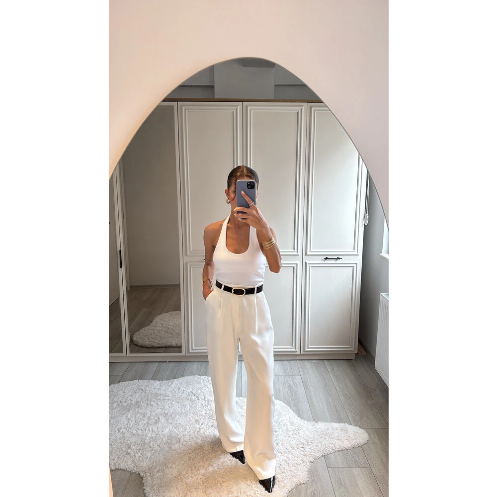 Premium Beyaz Palazzo