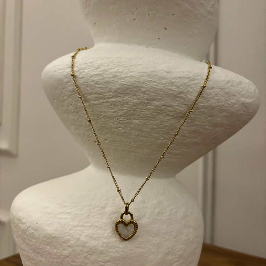 Çelik Çift Taraflı Kalp Kolye