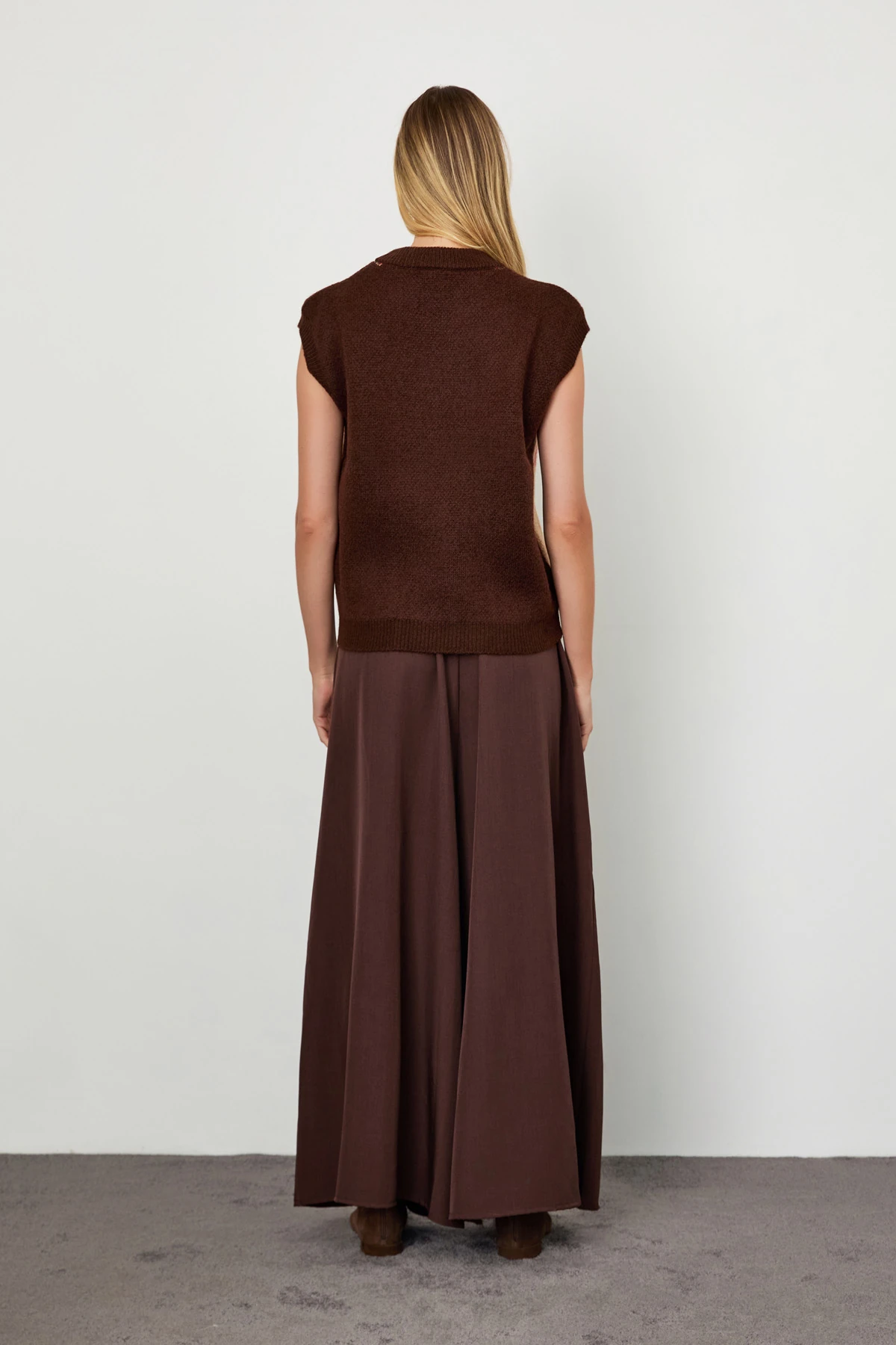 Ekstra Bol Paça Kemerli Pantolon