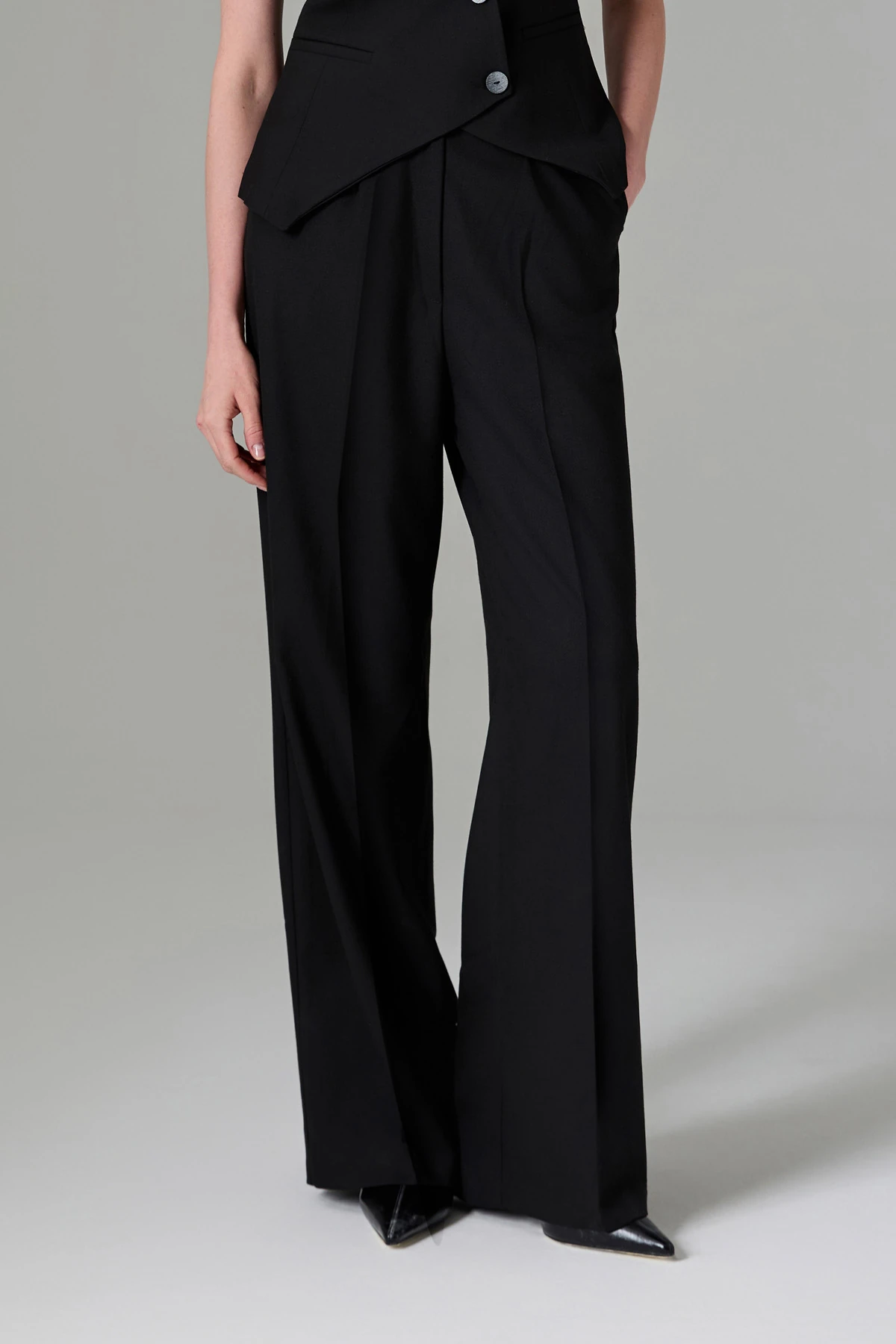 Yüksek Bel Palazzo  Pantolon