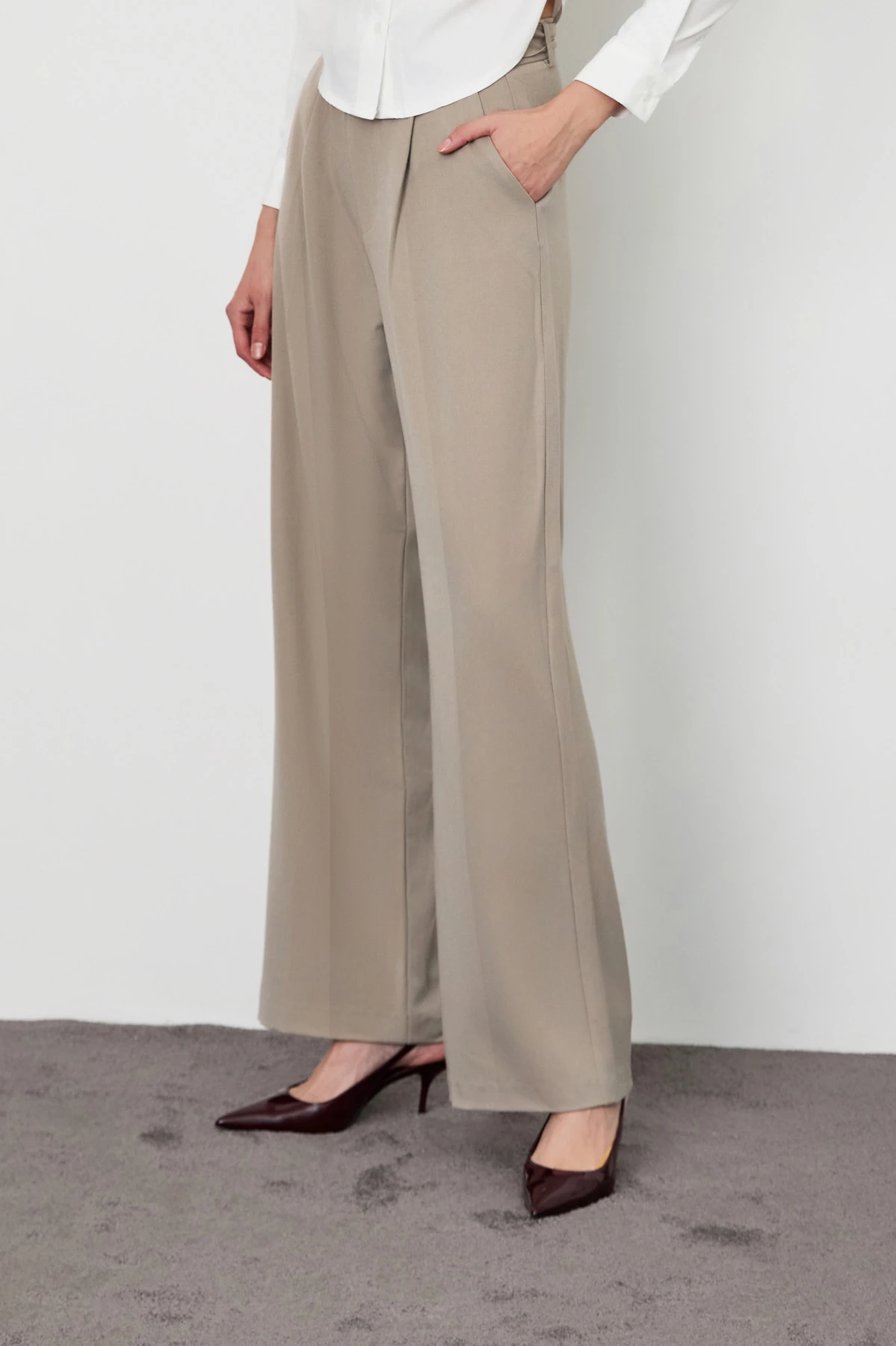 Kemerli Palazzo Pantolon