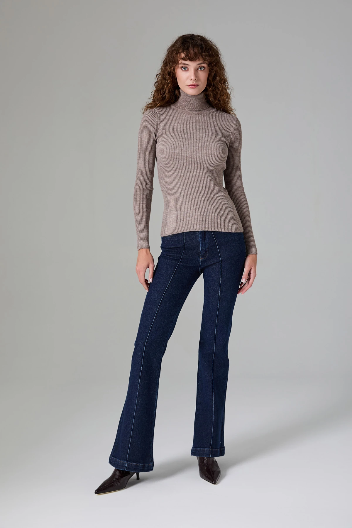 Balıkçı Yaka Triko Kazak