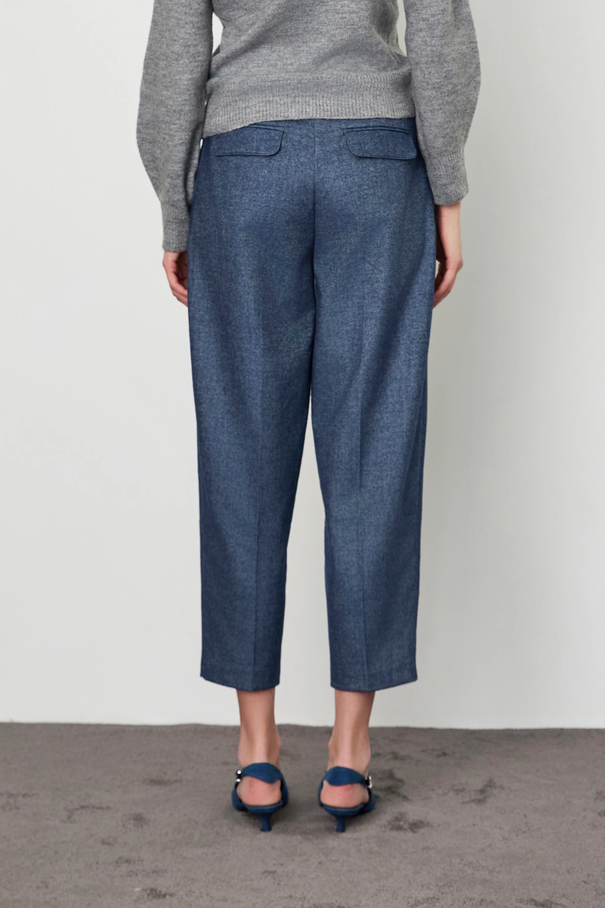 Kemerli Pileli  Havuç Pantolon