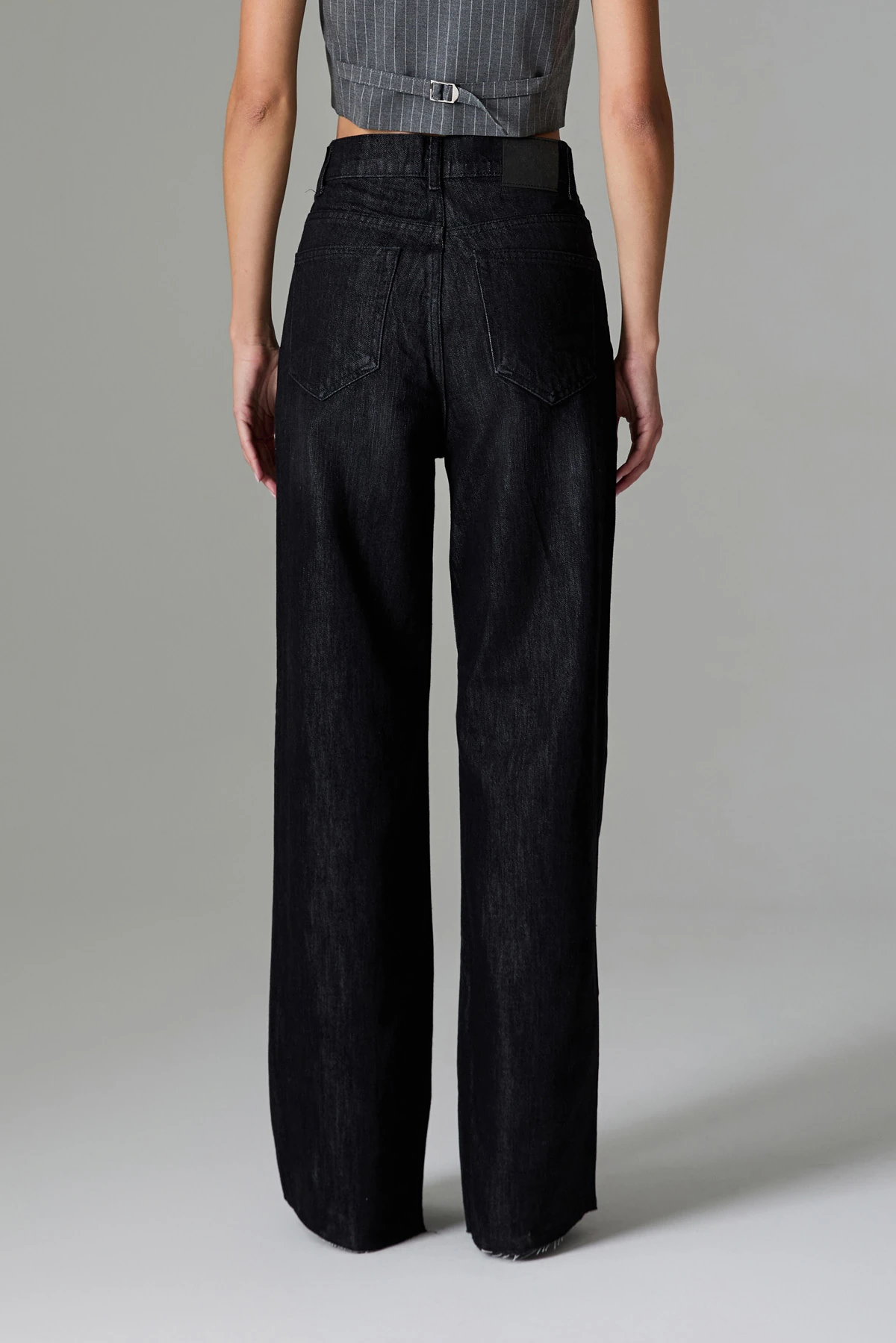 Yüksek Bel Geniş Paça Jean