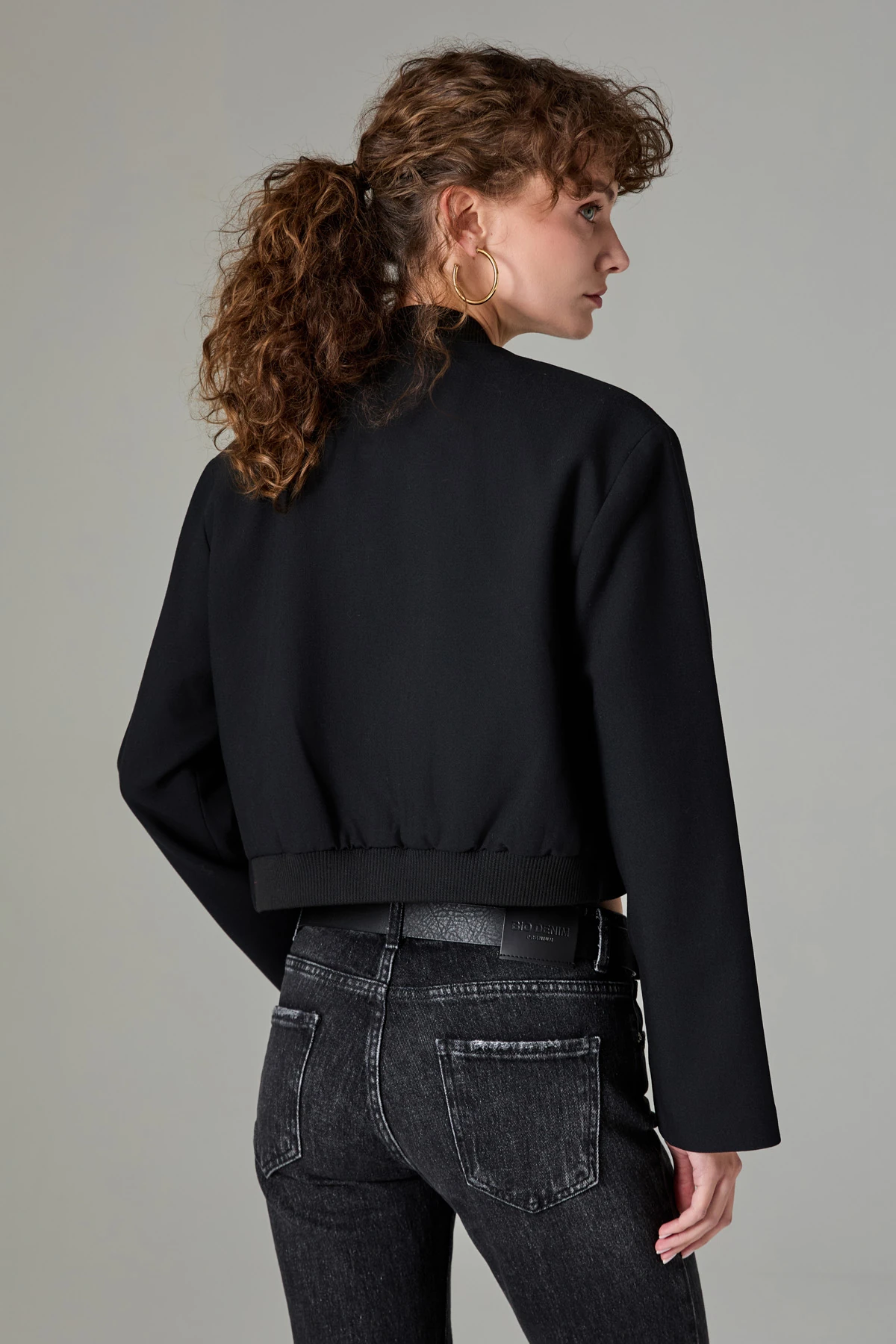 Beli Lastikli Bomber Kadin Mont