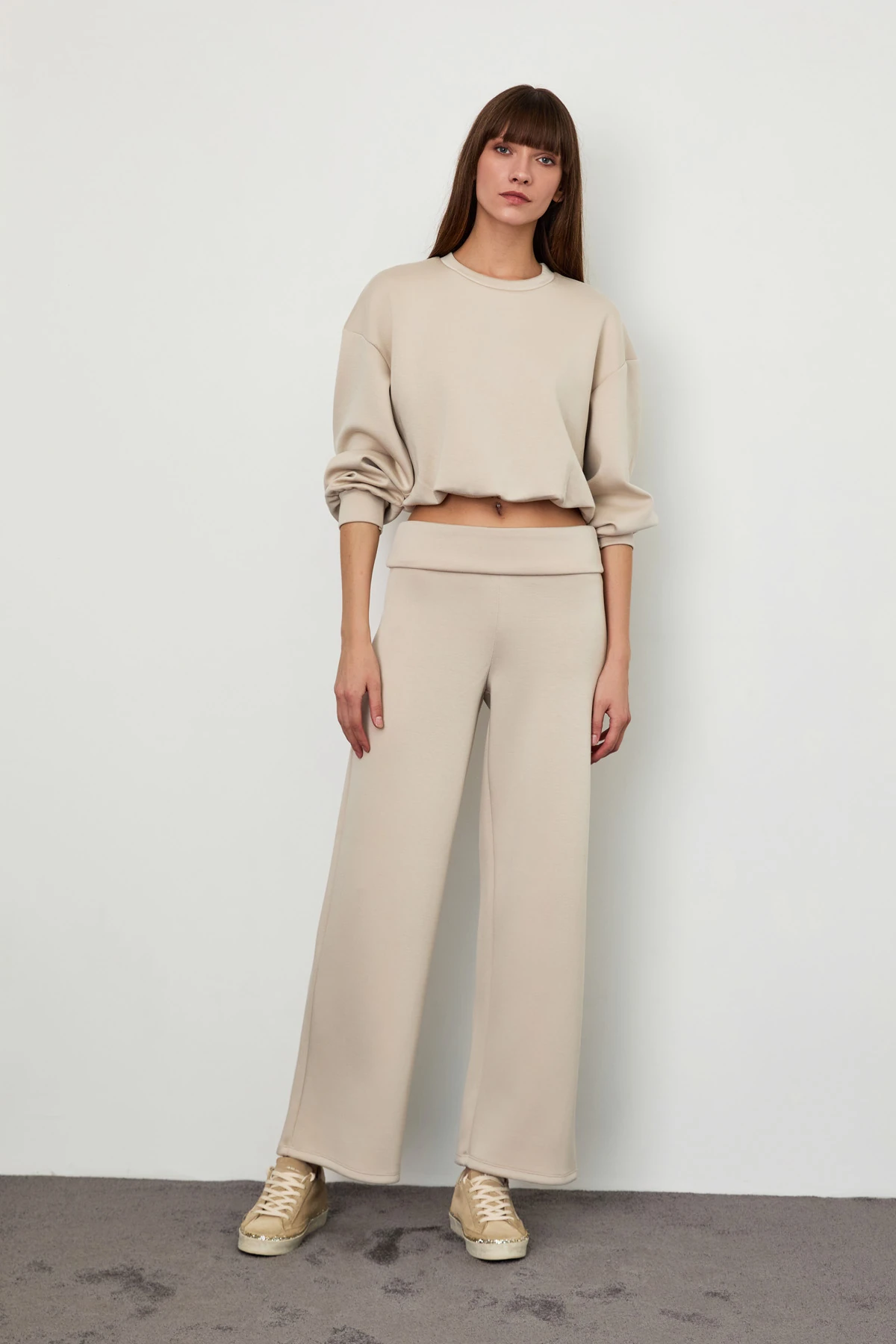 Beli Katlamalı Scuba Pantolon