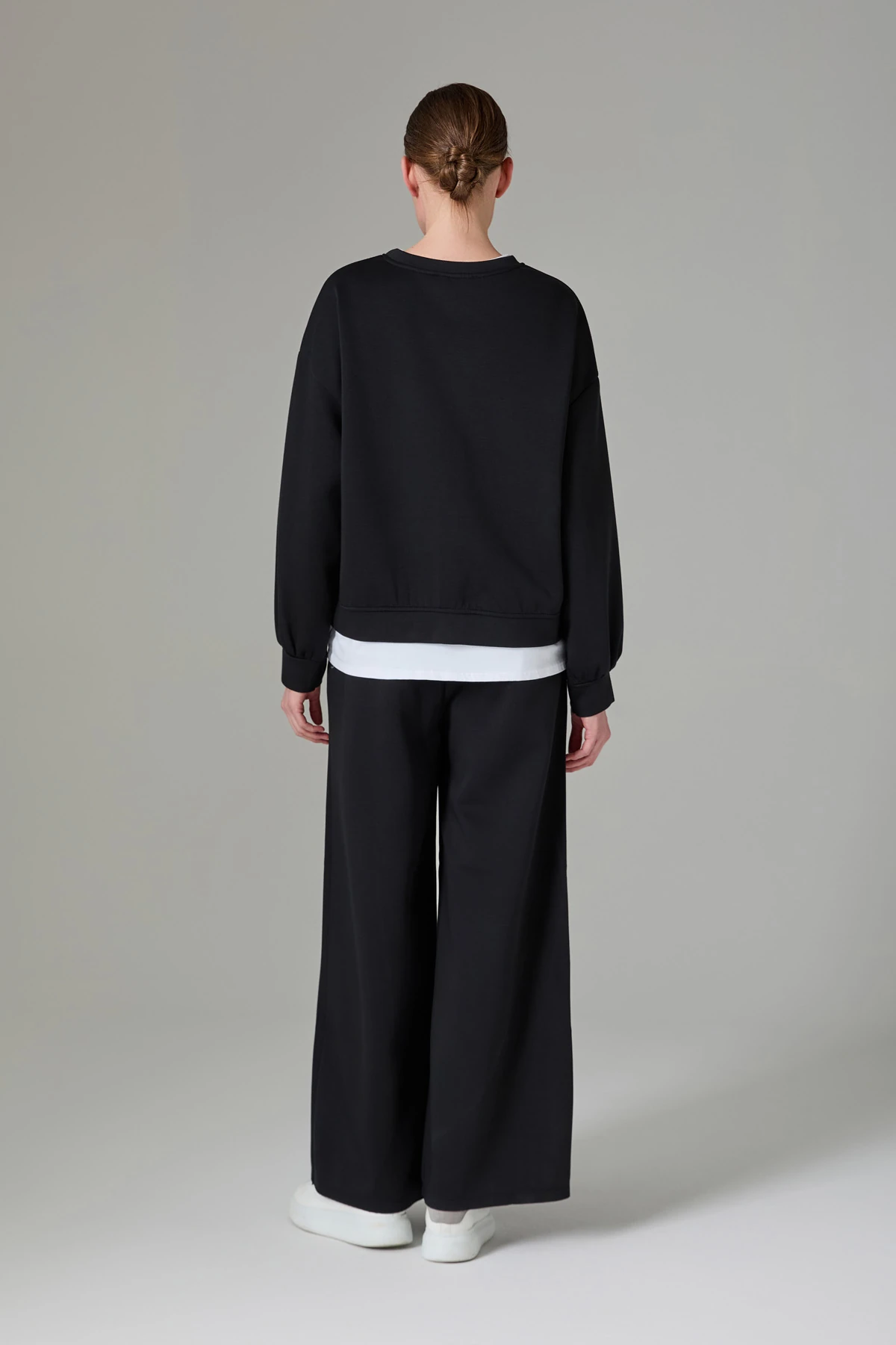 Beli Lastikli Scuba Bol Kesim  Pantolon