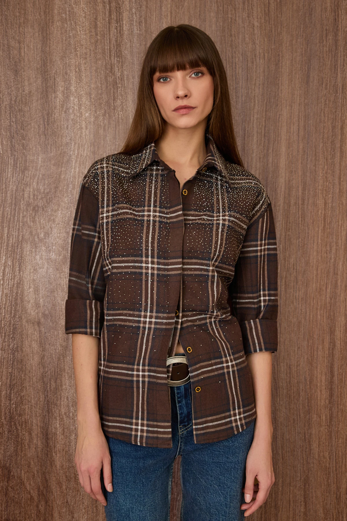 Ekose Desen Casual Gömlek