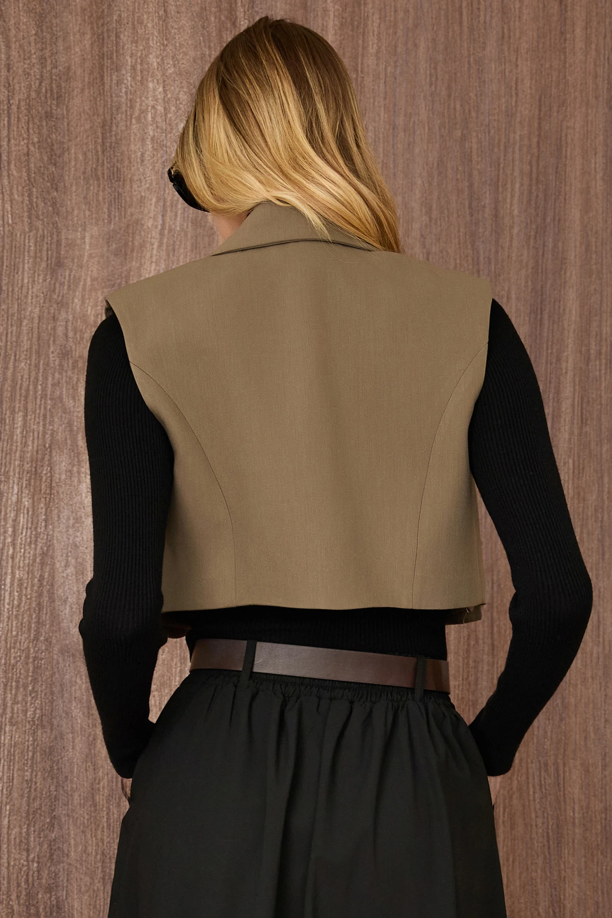 Vatkali Klasik Crop Yelek