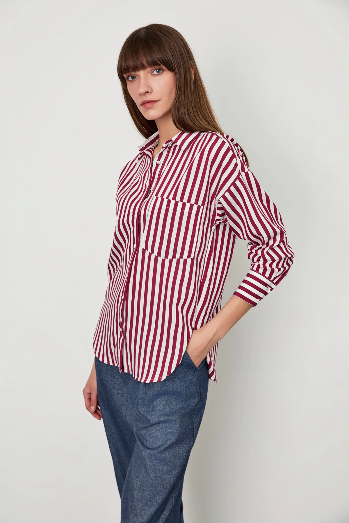 Çizgili Regular   Gömlek