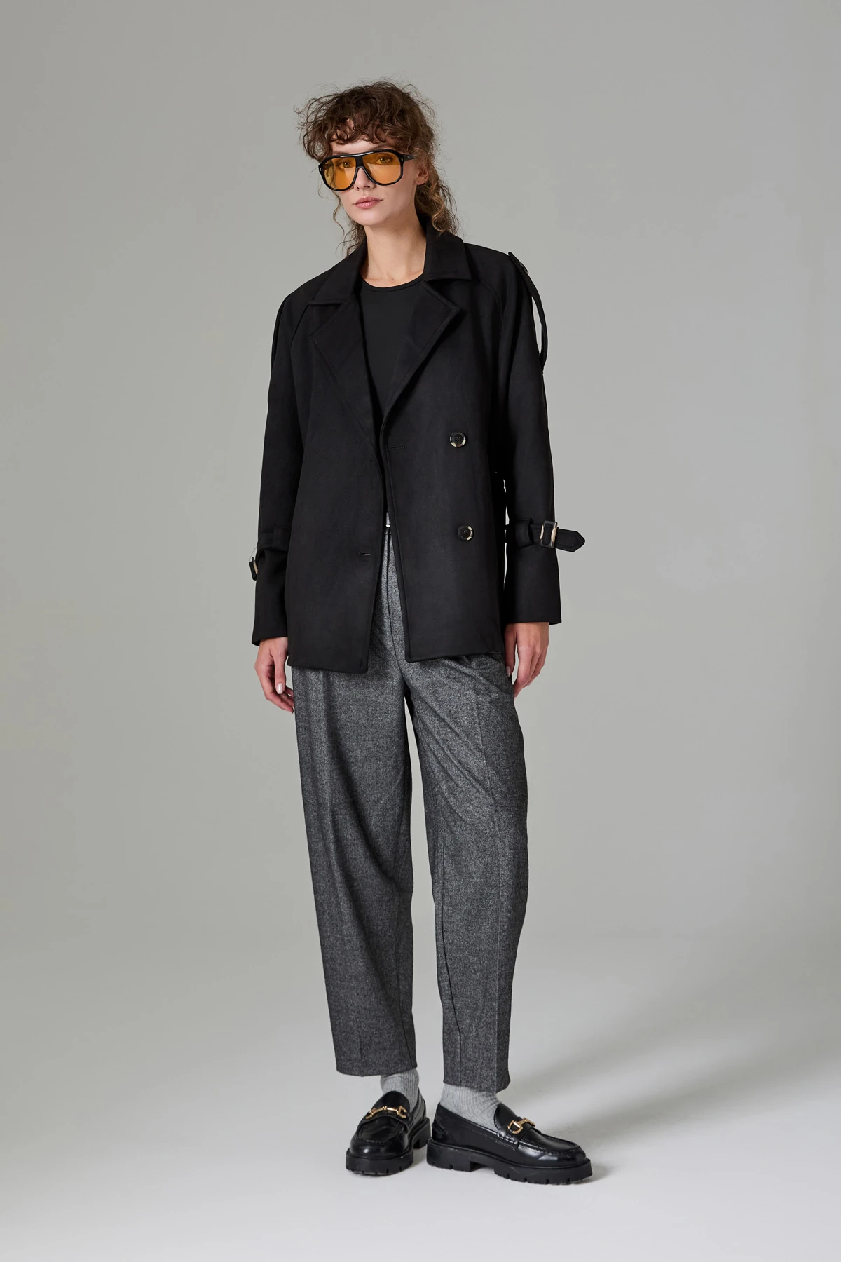 Kemerli Süet Kadin Kaban