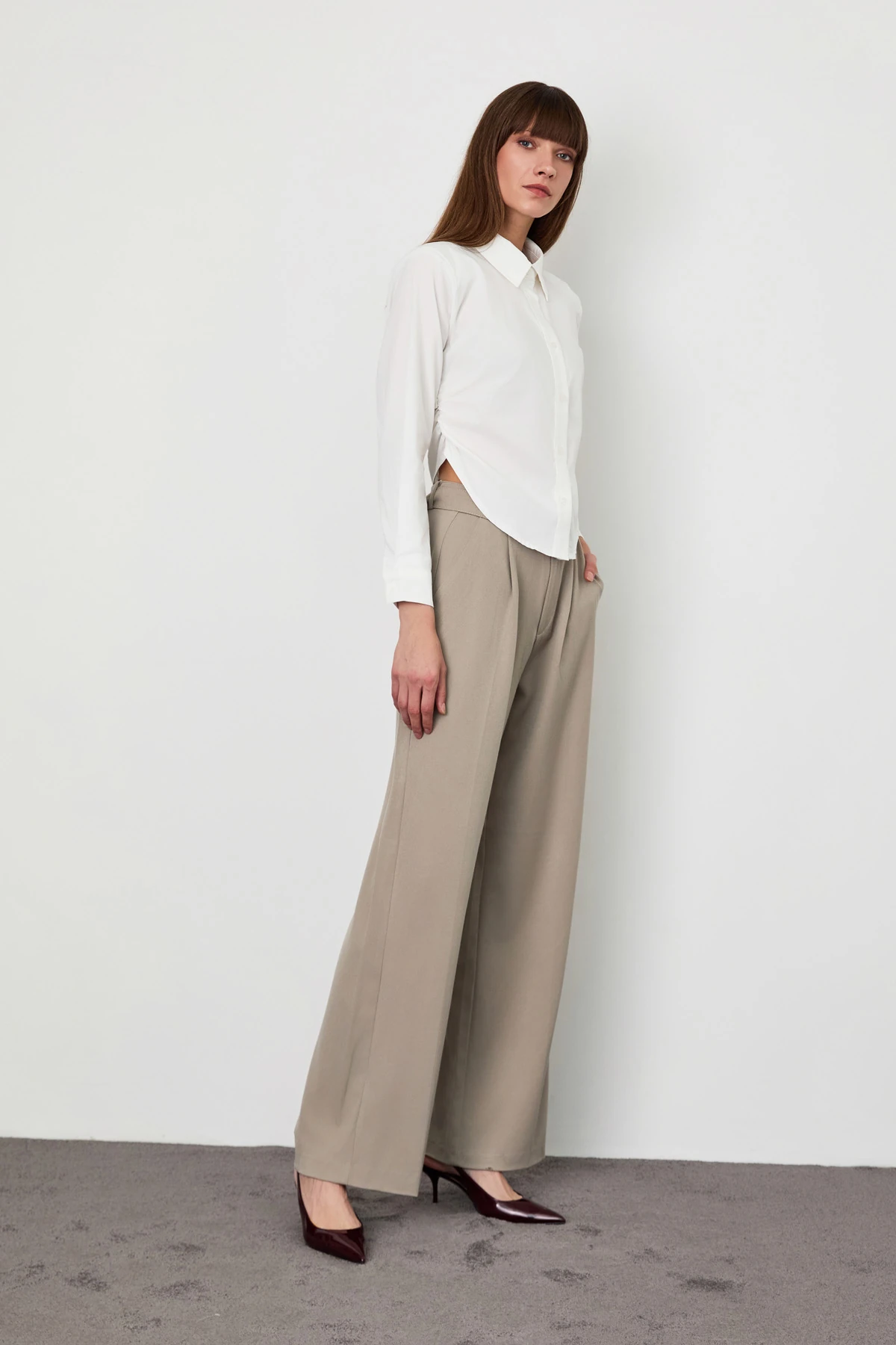 Kemerli Palazzo Pantolon