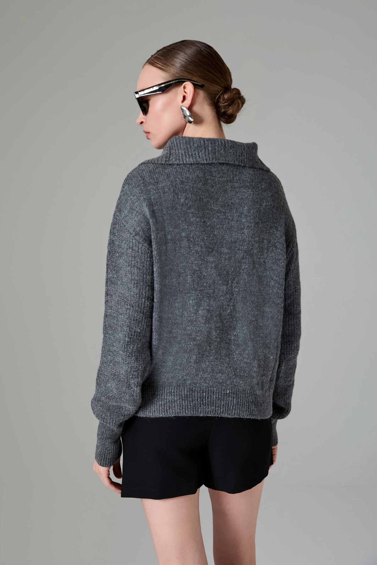 Fermuarli Triko Kazak