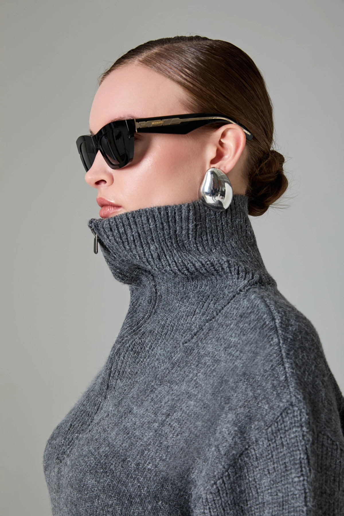 Fermuarli Triko Kazak