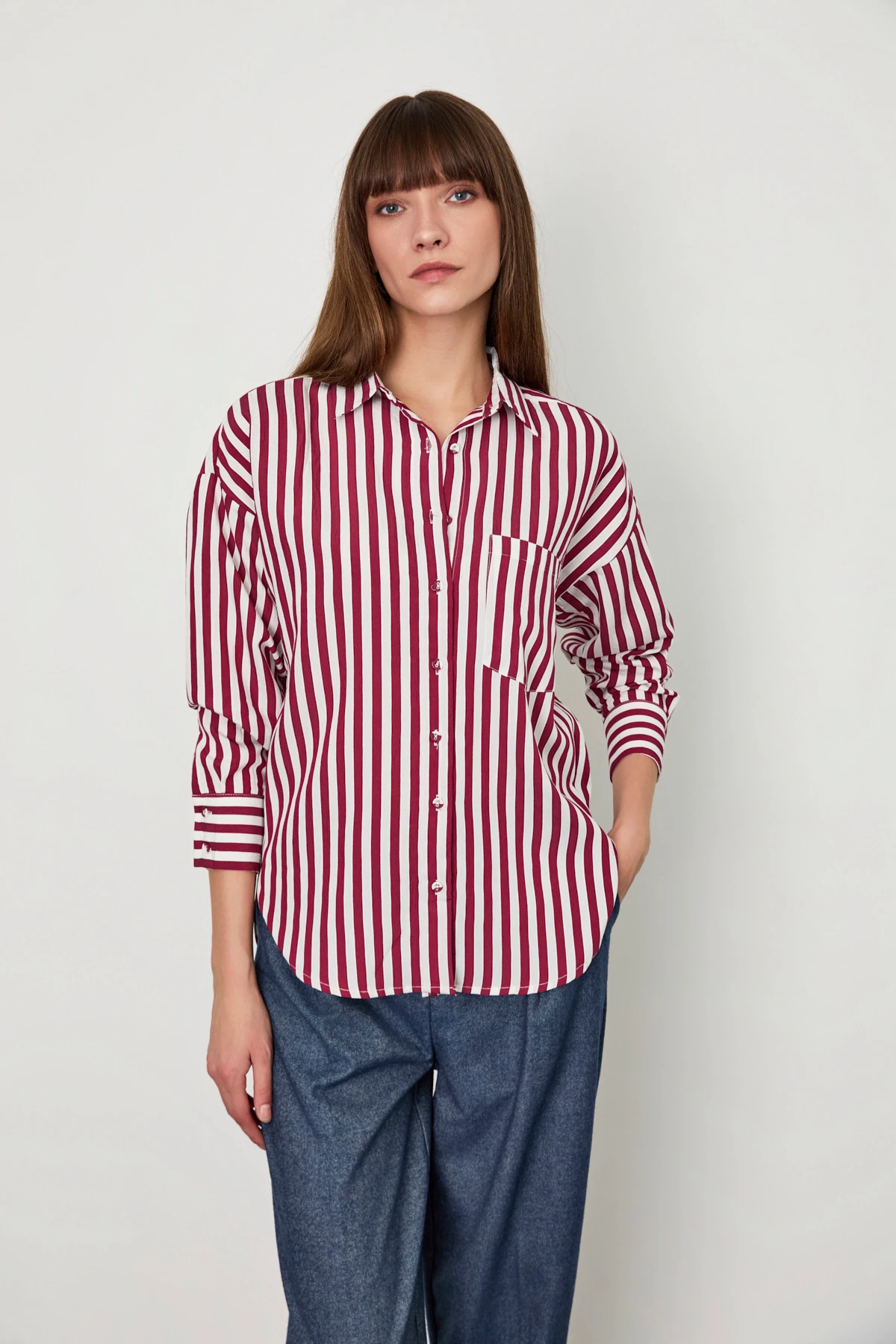 Çizgili Regular   Gömlek