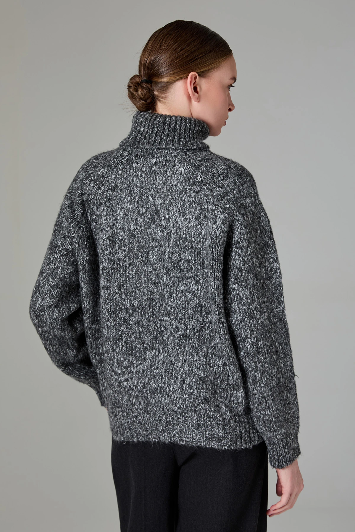 Balıkçı Yaka Kalın Triko Kazak