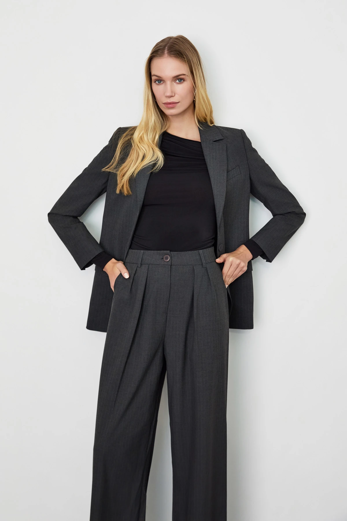 Çizgili Klasik Ceket