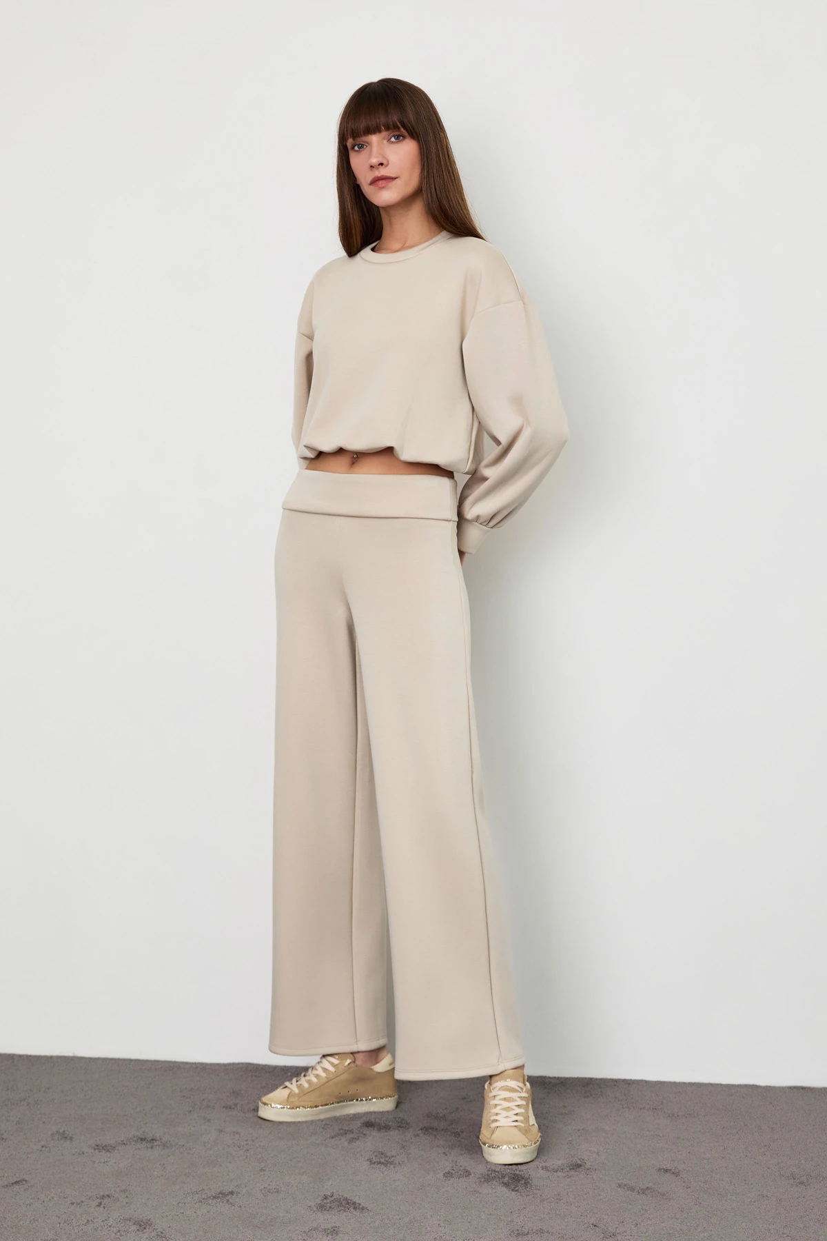 Beli Katlamalı Scuba Pantolon