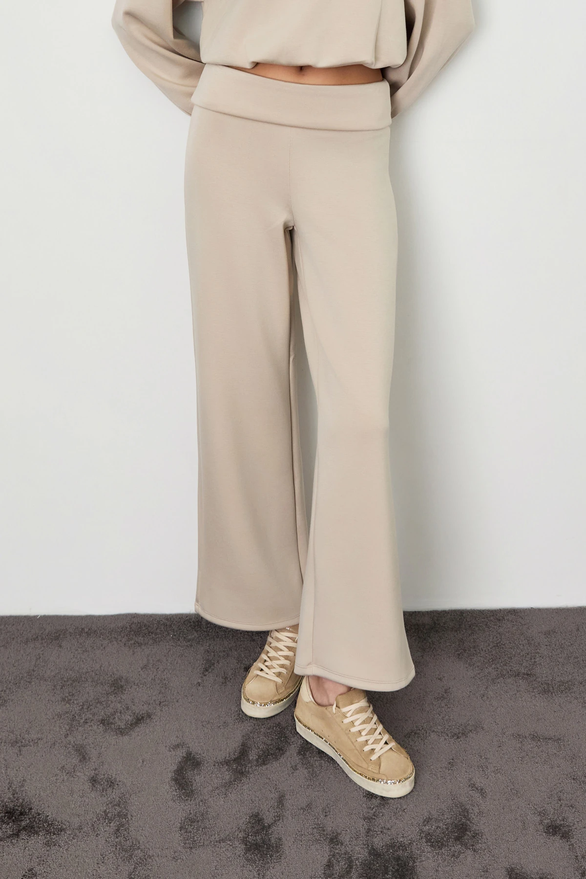 Beli Katlamalı Scuba Pantolon