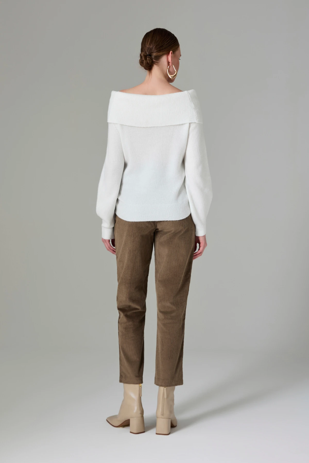 Kemerli Kadife Pantolon