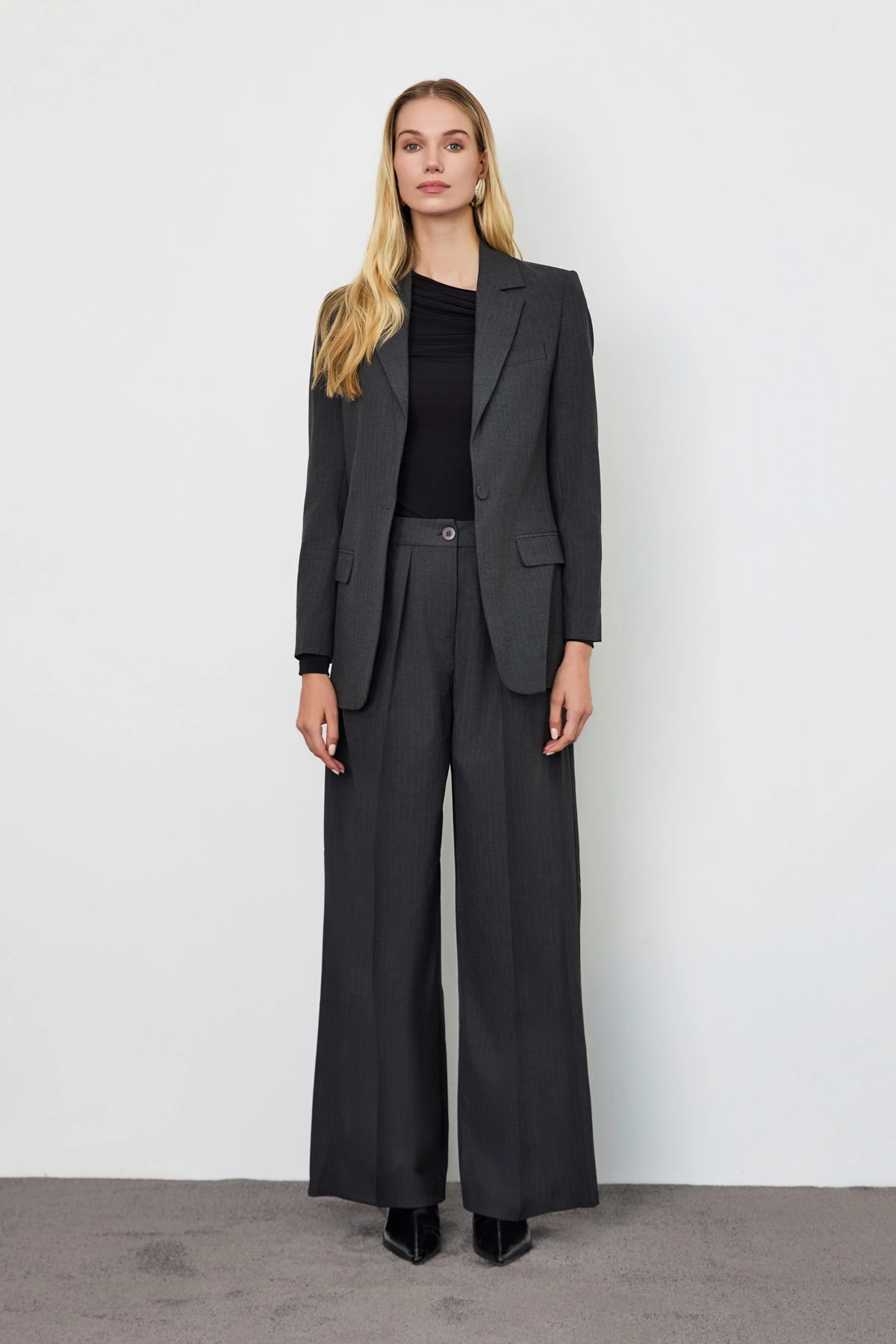 Çizgili Klasik Ceket