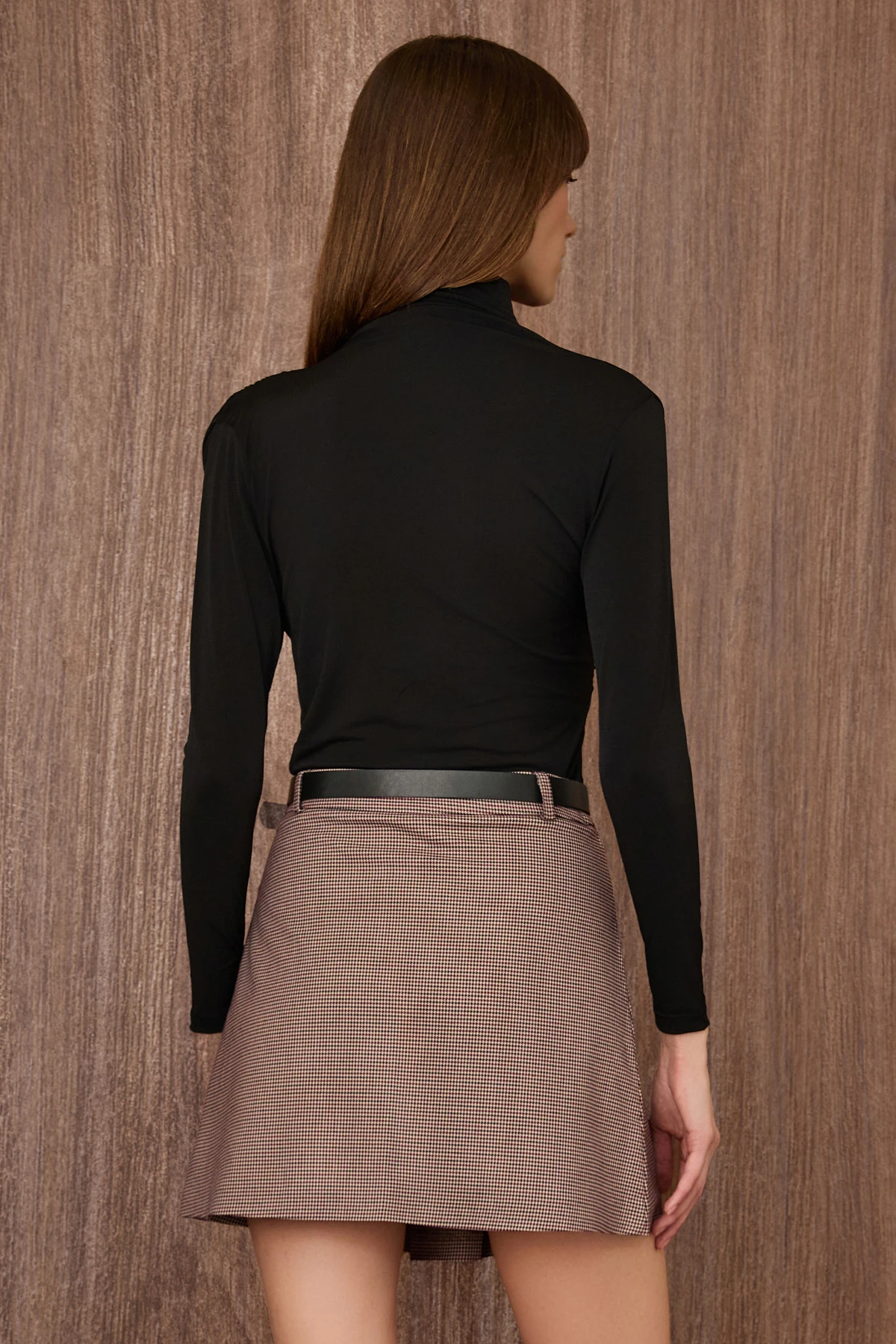 Balıkçı Yaka Drapeli Bluz