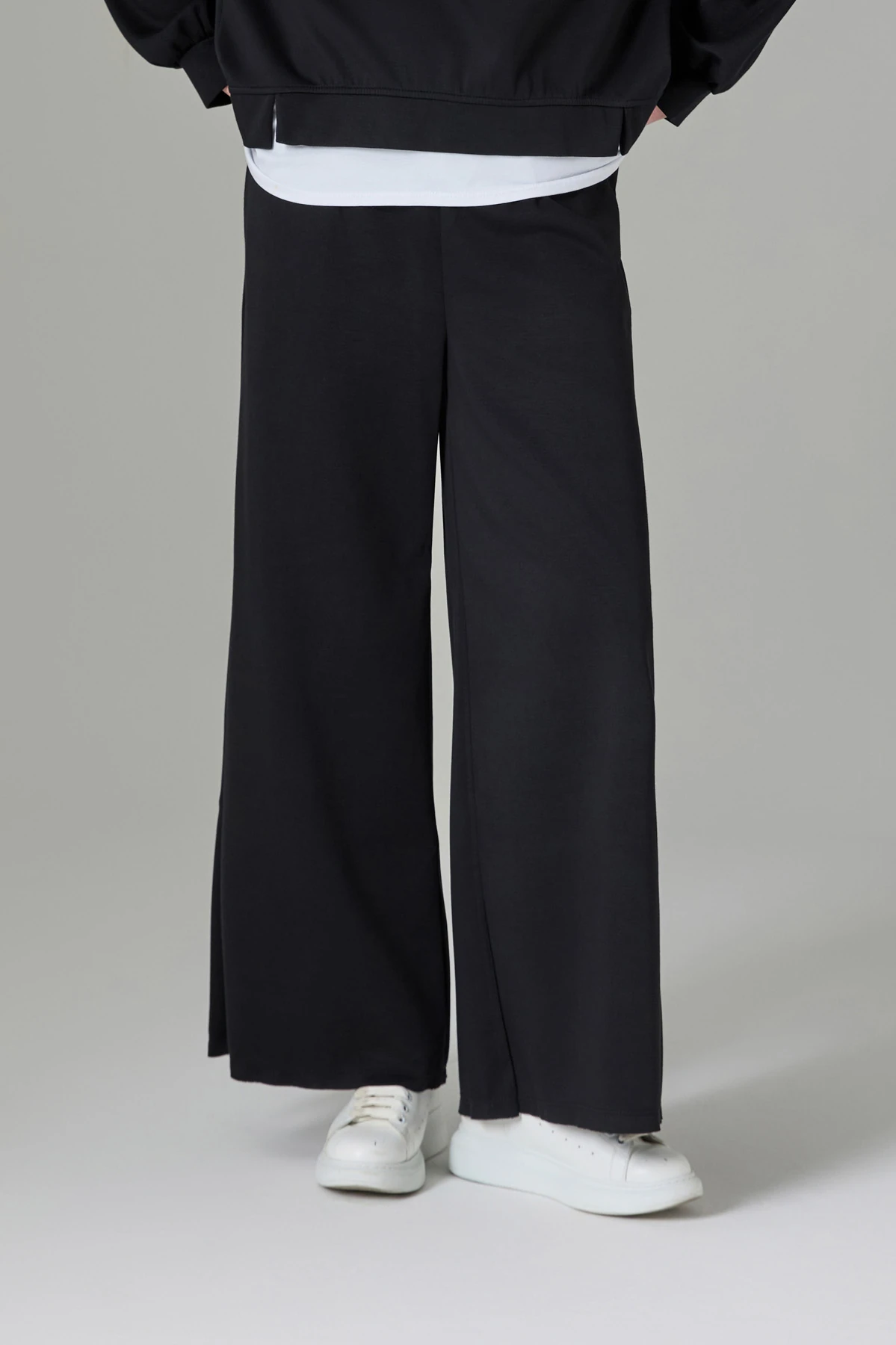 Beli Lastikli Scuba Bol Kesim  Pantolon