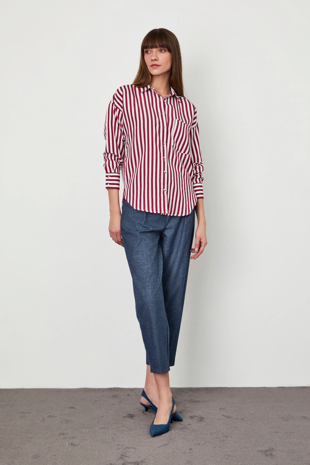 Çizgili Regular   Gömlek