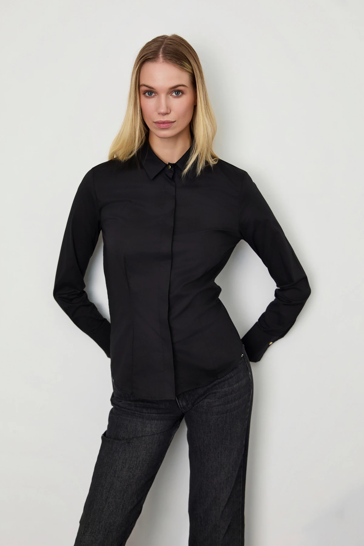 Slim Fit Likralı Gömlek