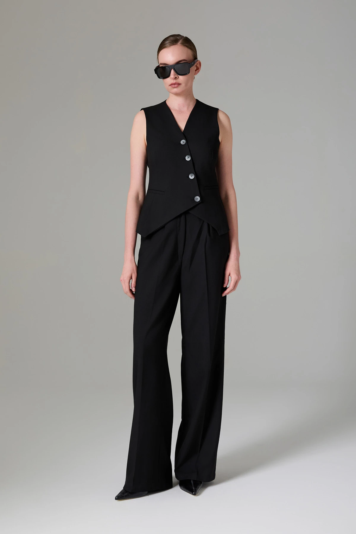 Yüksek Bel Palazzo  Pantolon