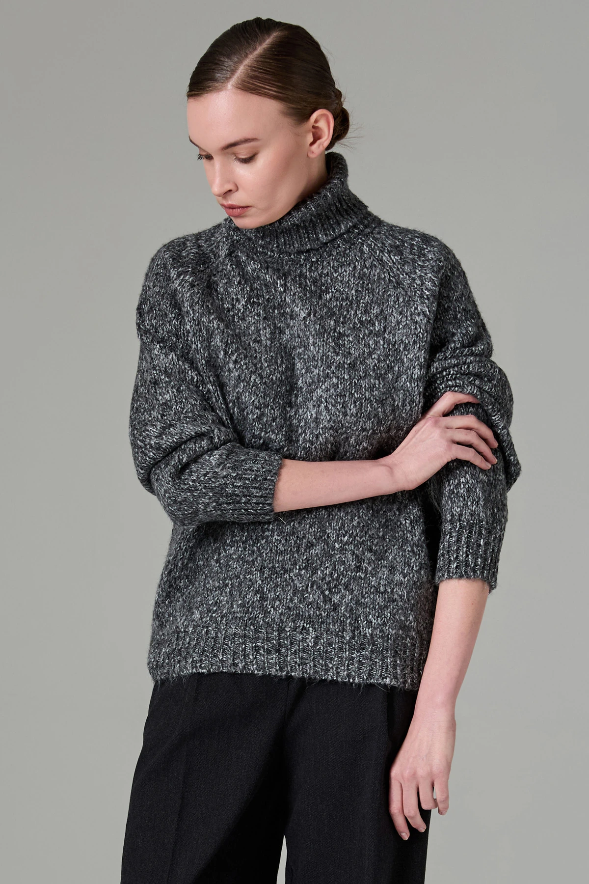 Balıkçı Yaka Kalın Triko Kazak