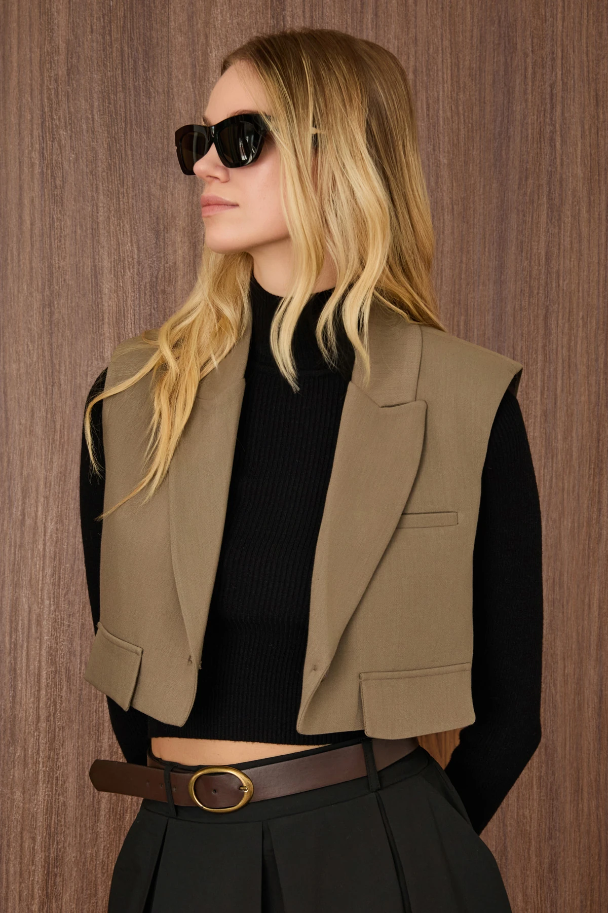 Vatkali Klasik Crop Yelek