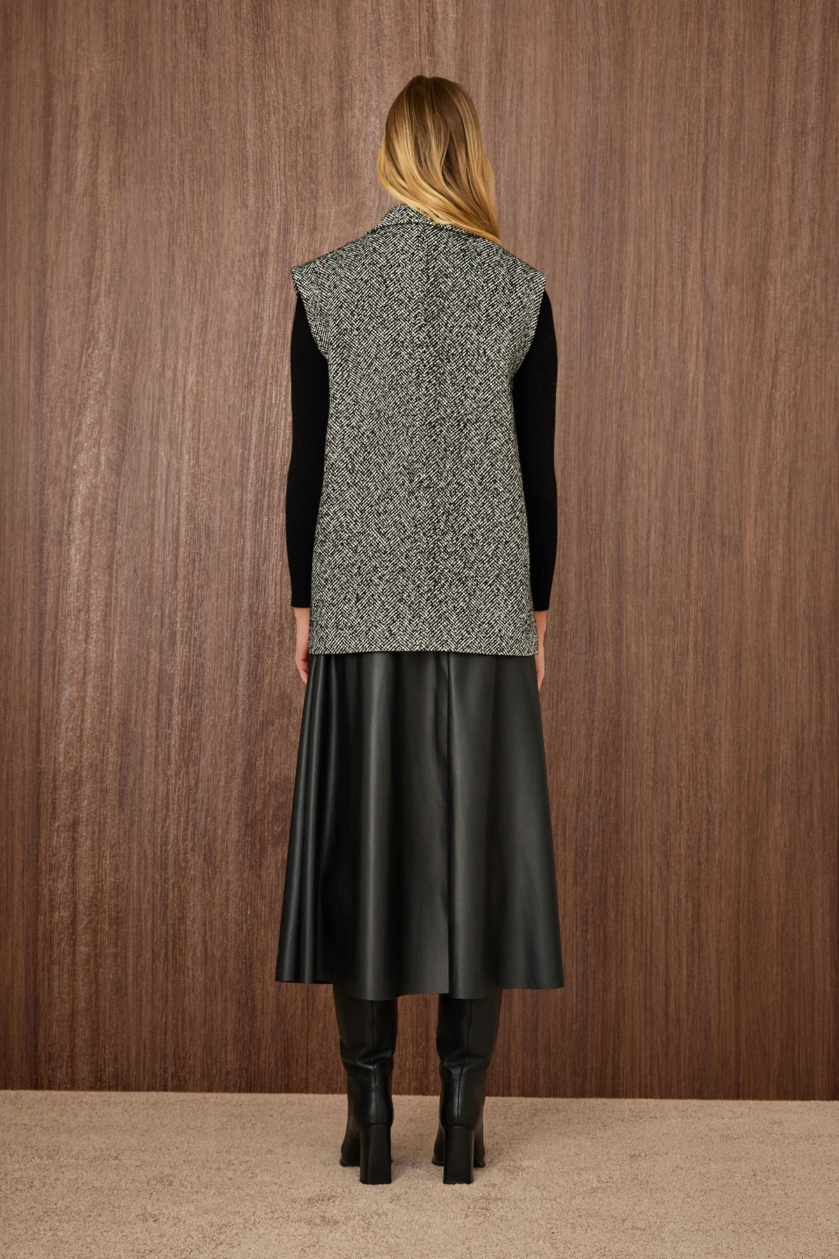 İki Düğmeli Klasik Yelek