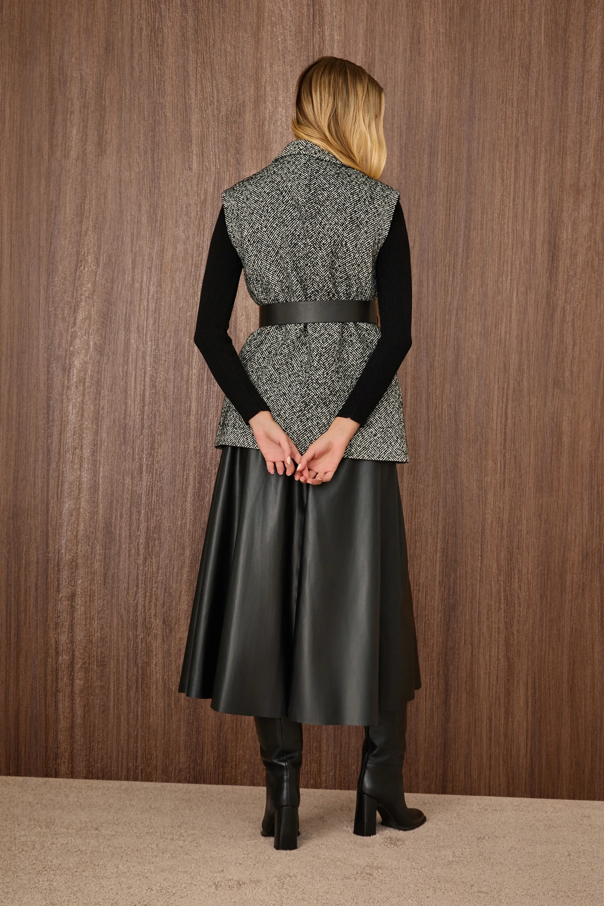 İki Düğmeli Klasik Yelek