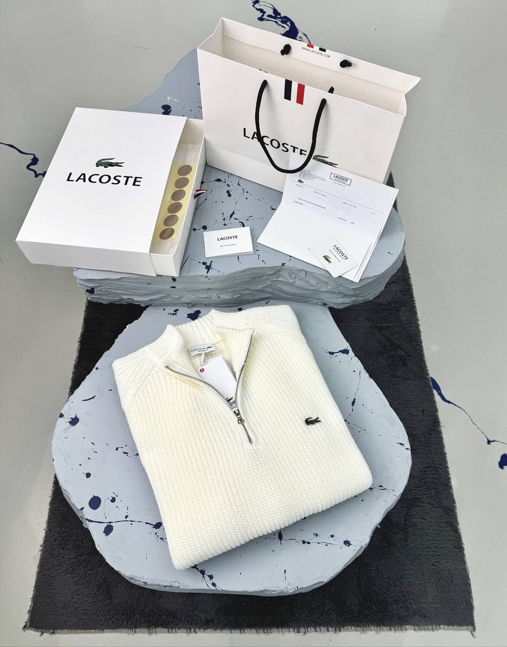 LACOSTE TRİKO - BEYAZ