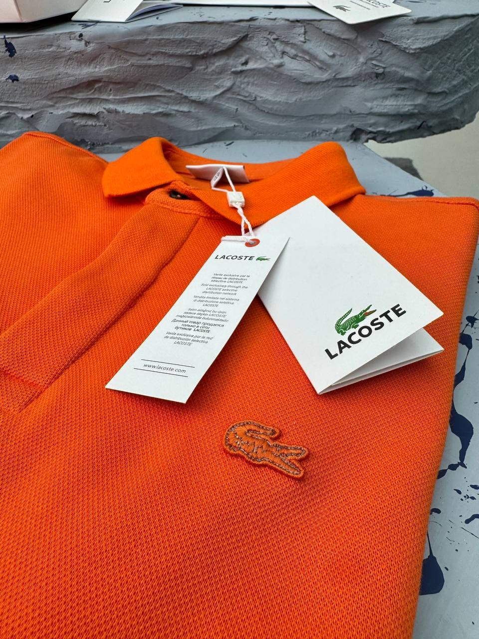 LACOSTE AMERİKAN ÇİFT TOPLAMA PİKE - TURUNCU