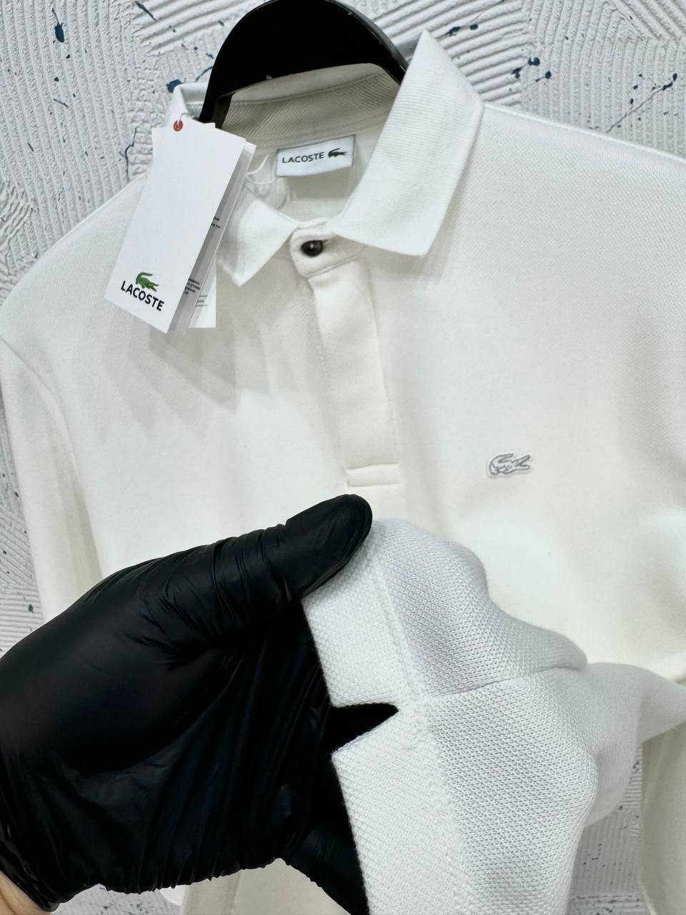 LACOSTE AMERİKAN ÇİFT TOPLAMA PİKE - BEYAZ