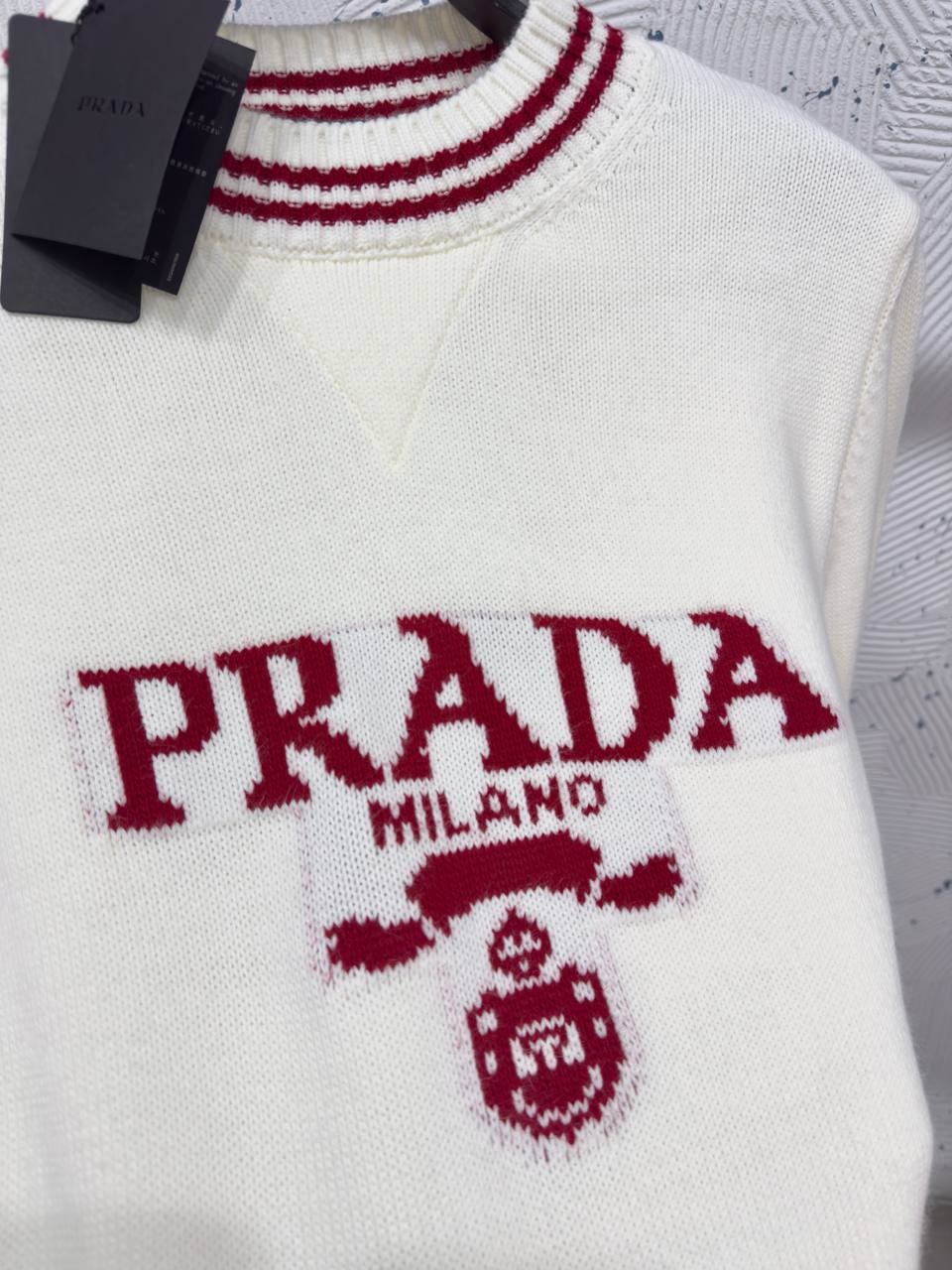 PRADA TRİKO - BEYAZ