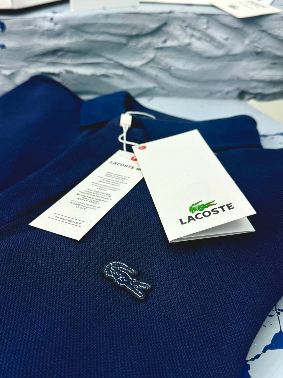 LACOSTE AMERİKAN ÇİFT TOPLAMA PİKE - LACİVERT