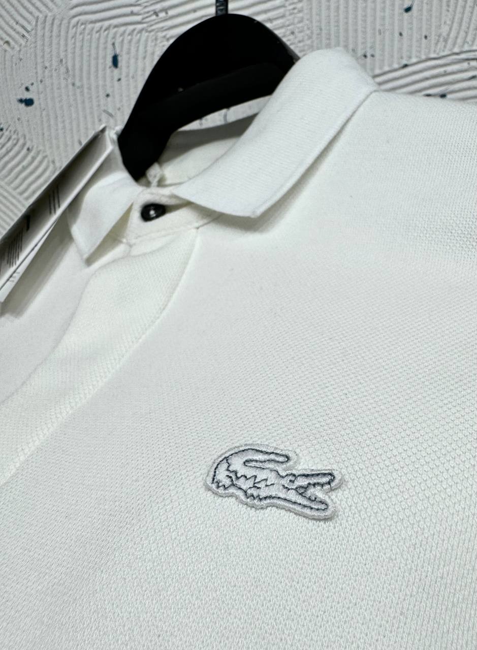 LACOSTE AMERİKAN ÇİFT TOPLAMA PİKE - BEYAZ