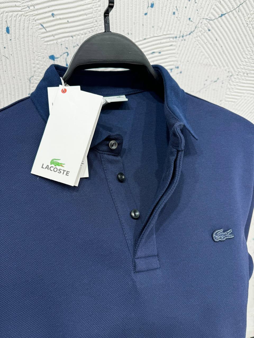 LACOSTE AMERİKAN ÇİFT TOPLAMA PİKE - LACİVERT