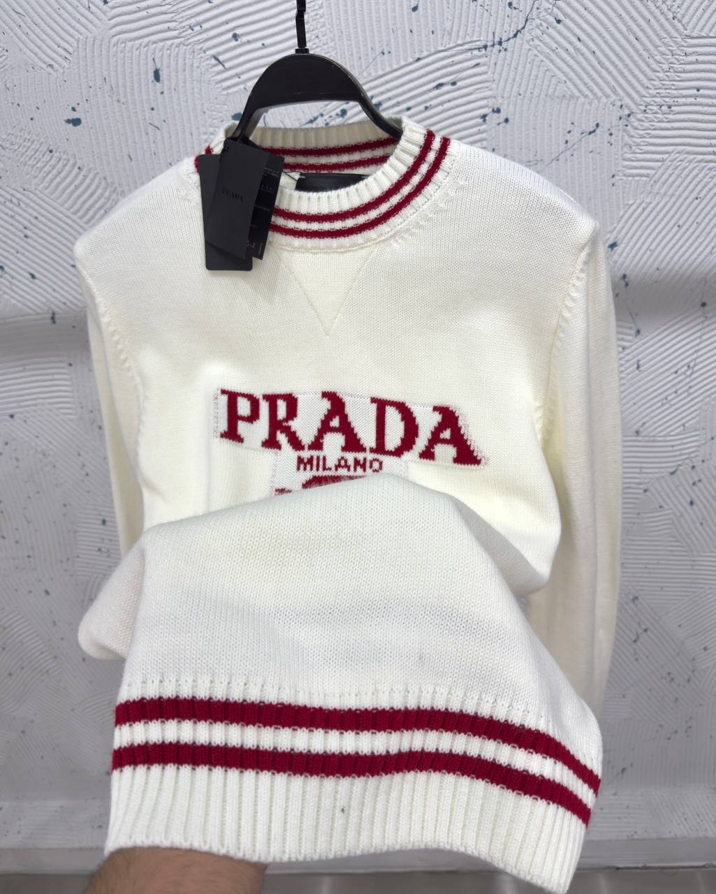 PRADA TRİKO - BEYAZ