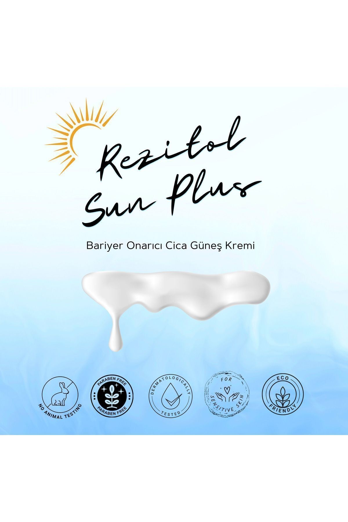 Rezitol Sun Plus Bariyer Onarıcı Cica Güneş Kremi 50ml SPF 50+